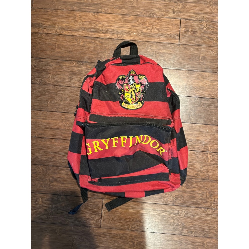 Harry Potter Gryffindor suit up Backpack Red Black Striped House Crest Bag